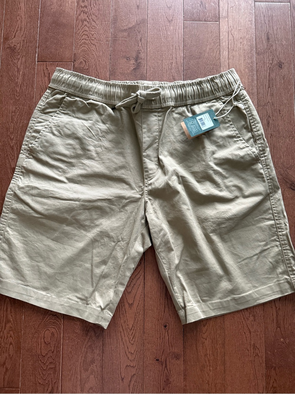 Ten Tree men’s twill classic shorts NWT KHAKI LARGE